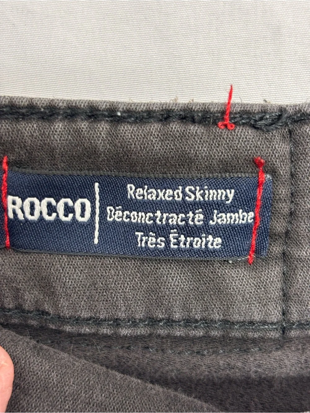 True Religion Biker Jeans Mens Size 32 Charcoal Black Rocco Moto Relaxed Skinny